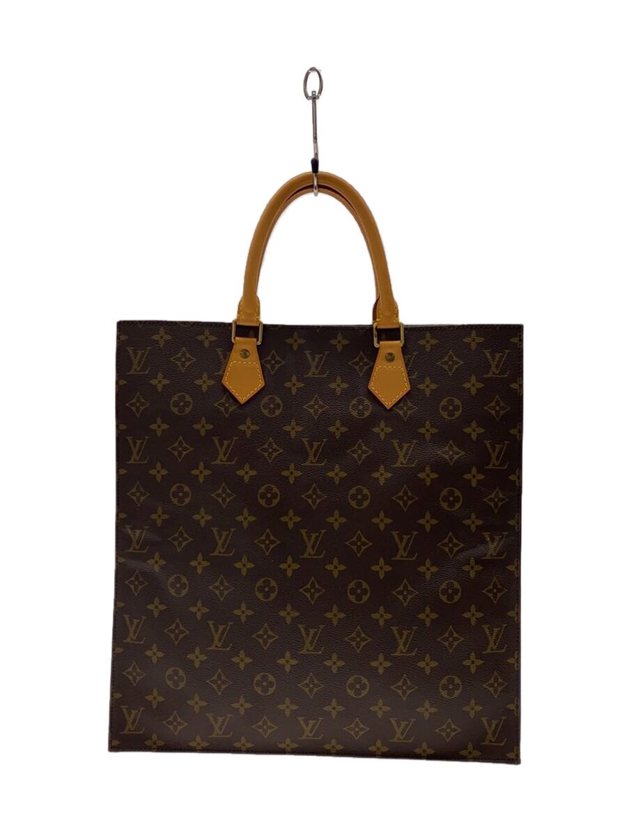 【中古】LOUIS VUITTON◆1)サック・プラ_モノグラム・帆布_BRW/PVC/BRW/モノグラム//【御徒面子】
