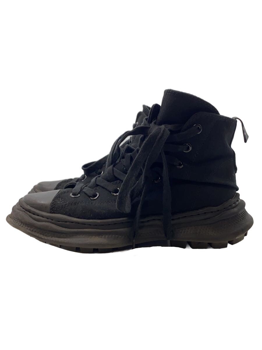 【中古】MIHARA YASUHIRO◆ローカットスニーカー/38/黒いこと/帆布/C09FW703/? NULL ?【シューズ】