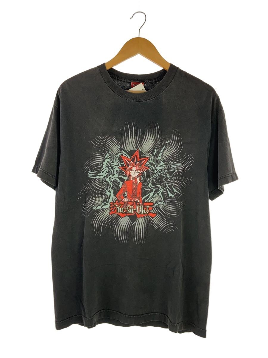 【中古】90s/袖ダブル/Yu-Gi-Oh/プルオーバー/L/綿織物/BLK/刷り上げる//【メンズウェア】