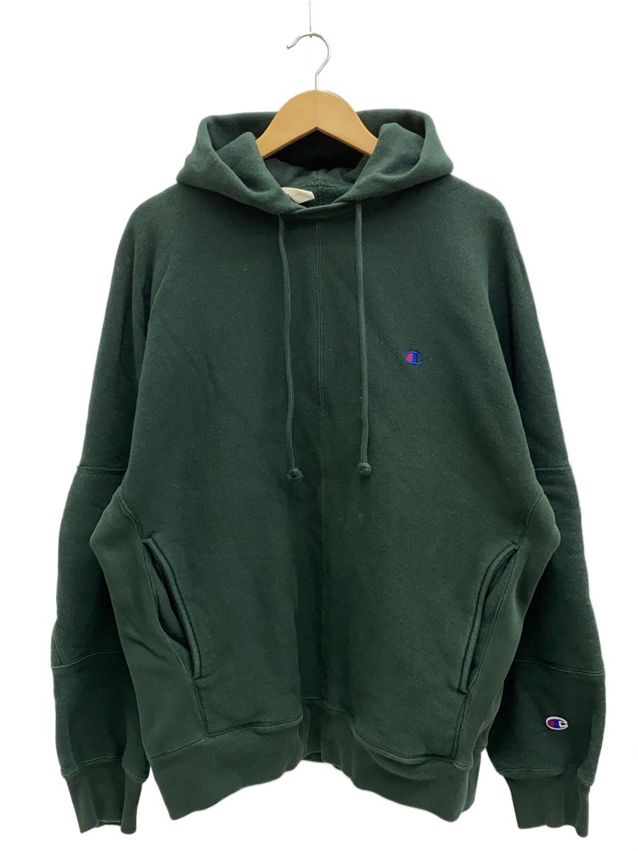 【中古】Champion◆トップス/XL/綿織物/GRN/無地/C8-W133【メンズウェア】