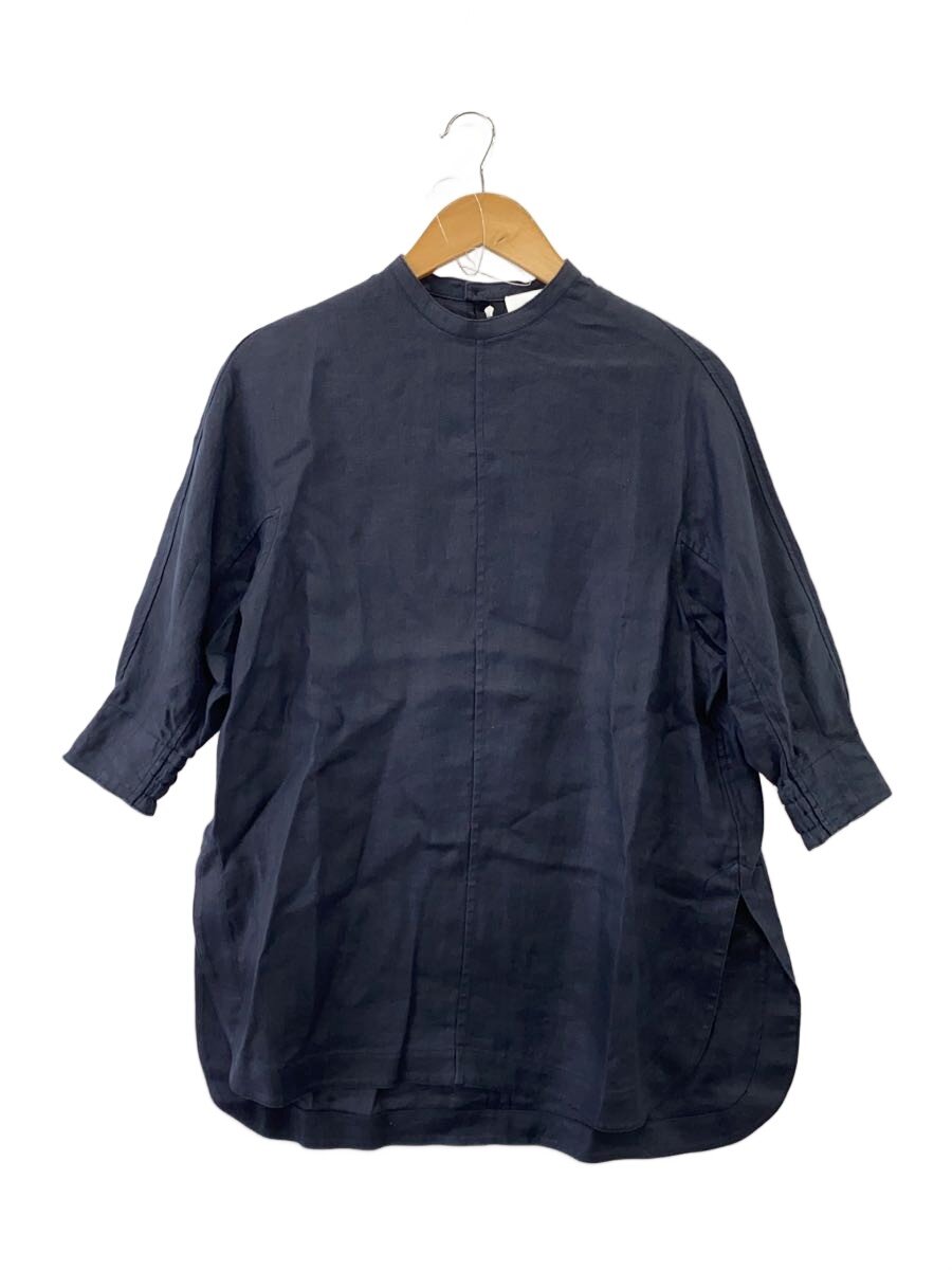 【中古】HYKE◆半袖トップ/1/リネン/BLK/211-15132//【レディース御召しもの】