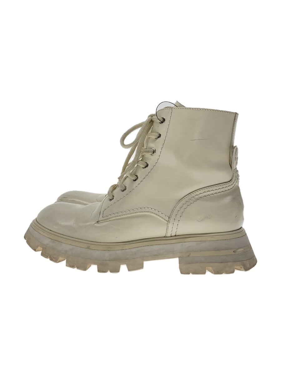 【中古】Alexander McQueen◆ブーツ/37/ホワイト/レザー【シューズ】|2nd STREET 店