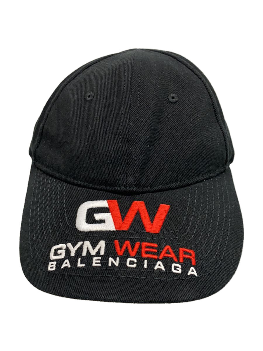 【中古】BALENCIAGA◆GYM WEAR/旗がしら/L/綿織物/BLK/メンズ【服飾雑貨他】