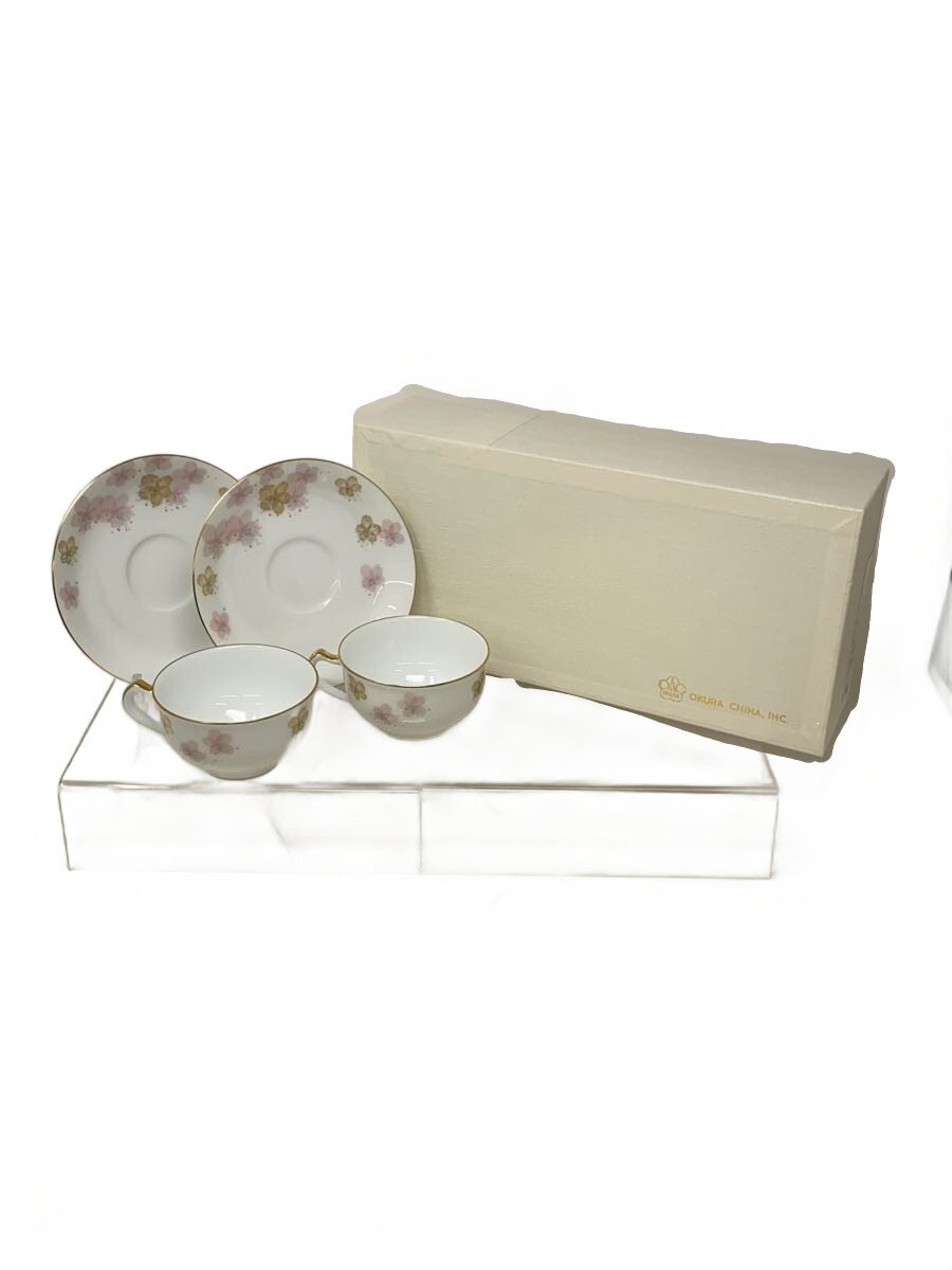 【中古】大倉陶園◆優勝杯\u0026平円盤/2点仕掛ける/WHT/1CR/A682-3//【御厨子所備品】