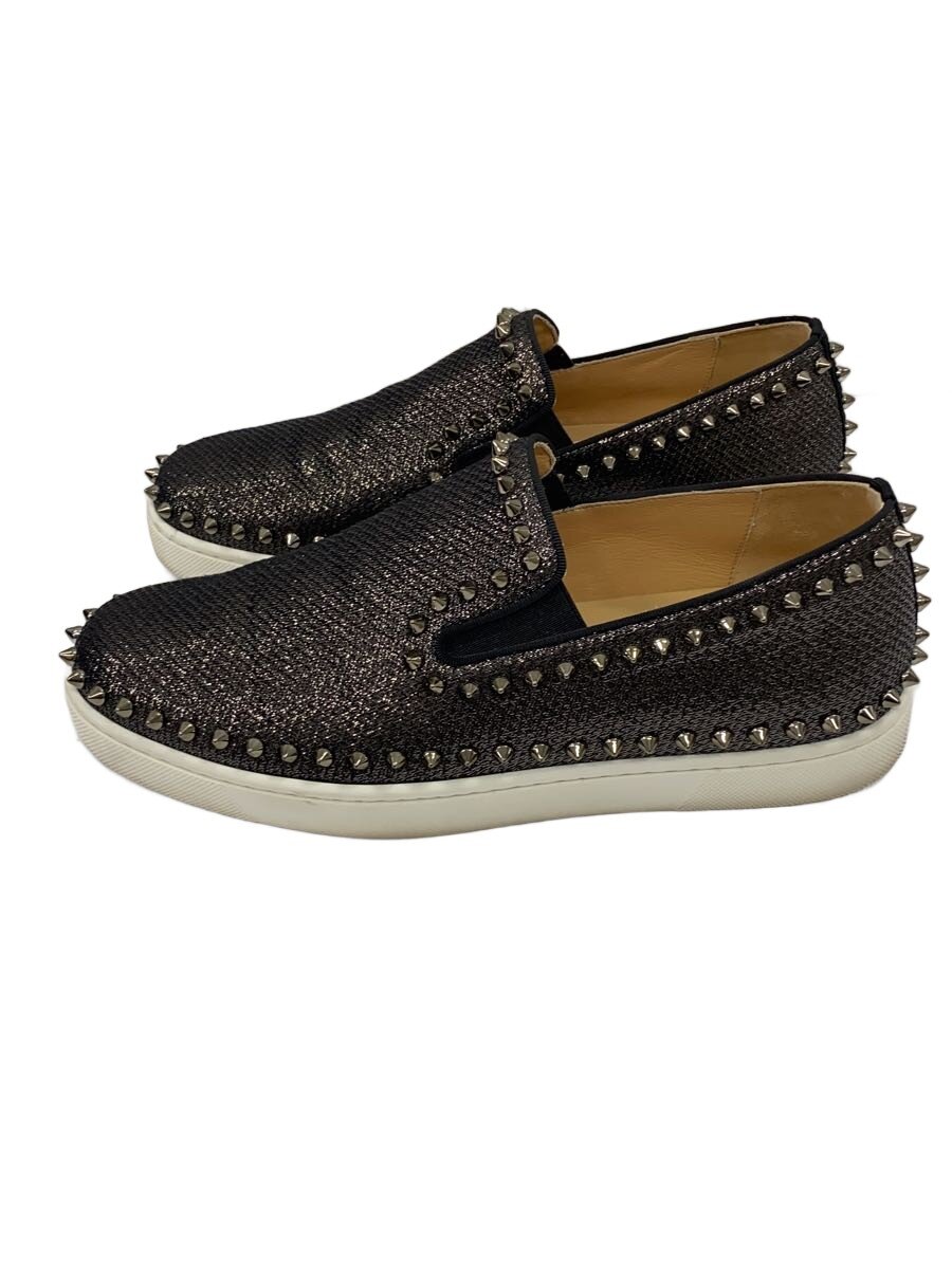 【中古】Christian Louboutin◆PIK BOAT FLAT LUREX MUSICHALL/GG/シューズ/41/BLK/1210353【シューズ】
