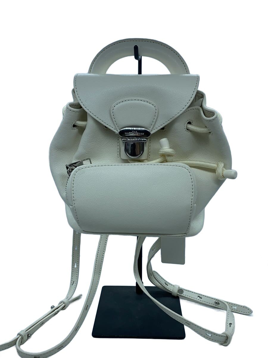 【中古】THE MARC JACOBS◆リュック/レザー/WHT/無地【バッグ】｜2ｎｄ STREET 店 10,622円