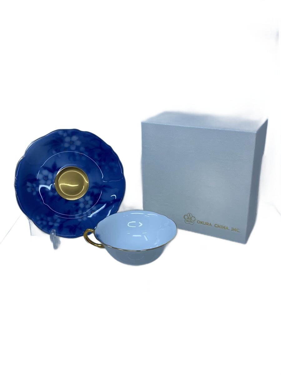 【中古】大倉陶園◆カップ&ソーサー/BLU/宵桜/コレクターズクラブ/1客//【キッチン用品】｜2ｎｄ STREET 店