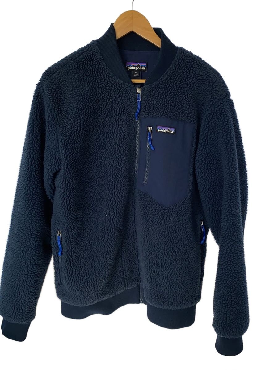 【中古】patagonia◆フリースジャケット/M/ポリエステル/NVY/無地/22830【メンズウェア】|2nd STREET 店