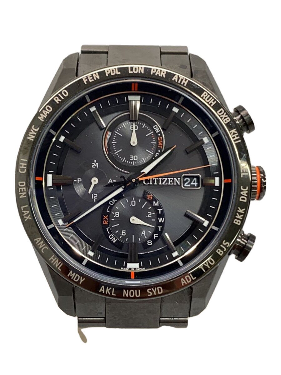 【中古】CITIZEN◆ウォッチ/アナログ/--/BLK/BLK/H800-T025871【服飾雑貨他】