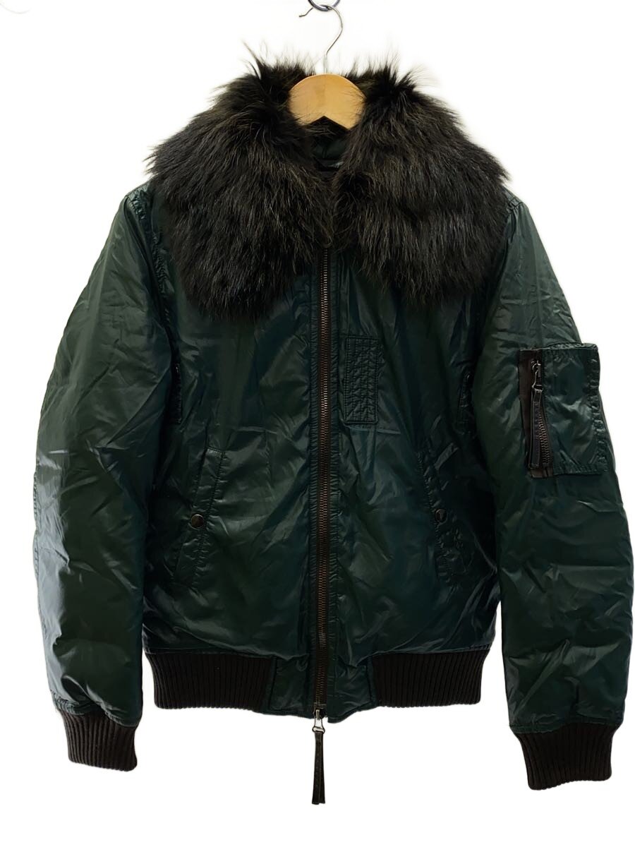 【中古】DUVETICA◆ARES DOWN JACKET/マーモットファー/ダブルジップ/ダウンジャケット/48/ナイロン/GRN【メンズウェア】|2nd STREET 店