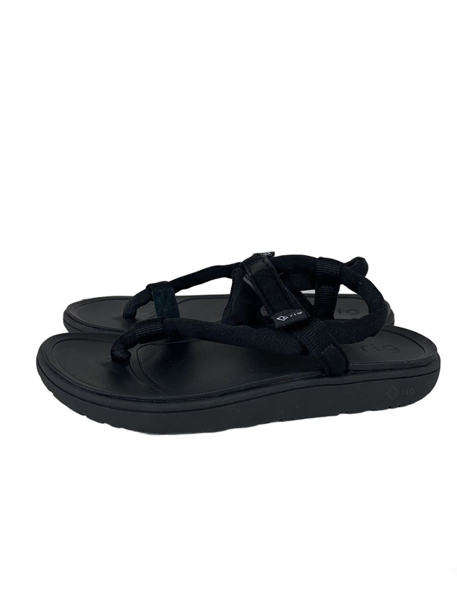 【中古】rig/サンダル/--/BLK【シューズ】