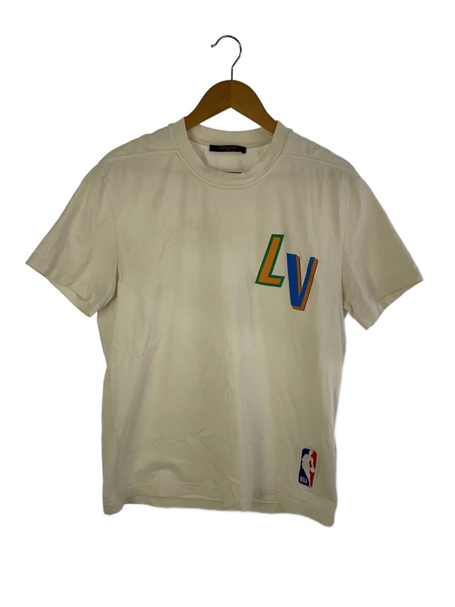 【中古】LOUIS VUITTON◆プルオーバー/M/綿織物/WHT/RM212M DT3 HLY20W 21SS/汚れた状態有【メンズウェア】