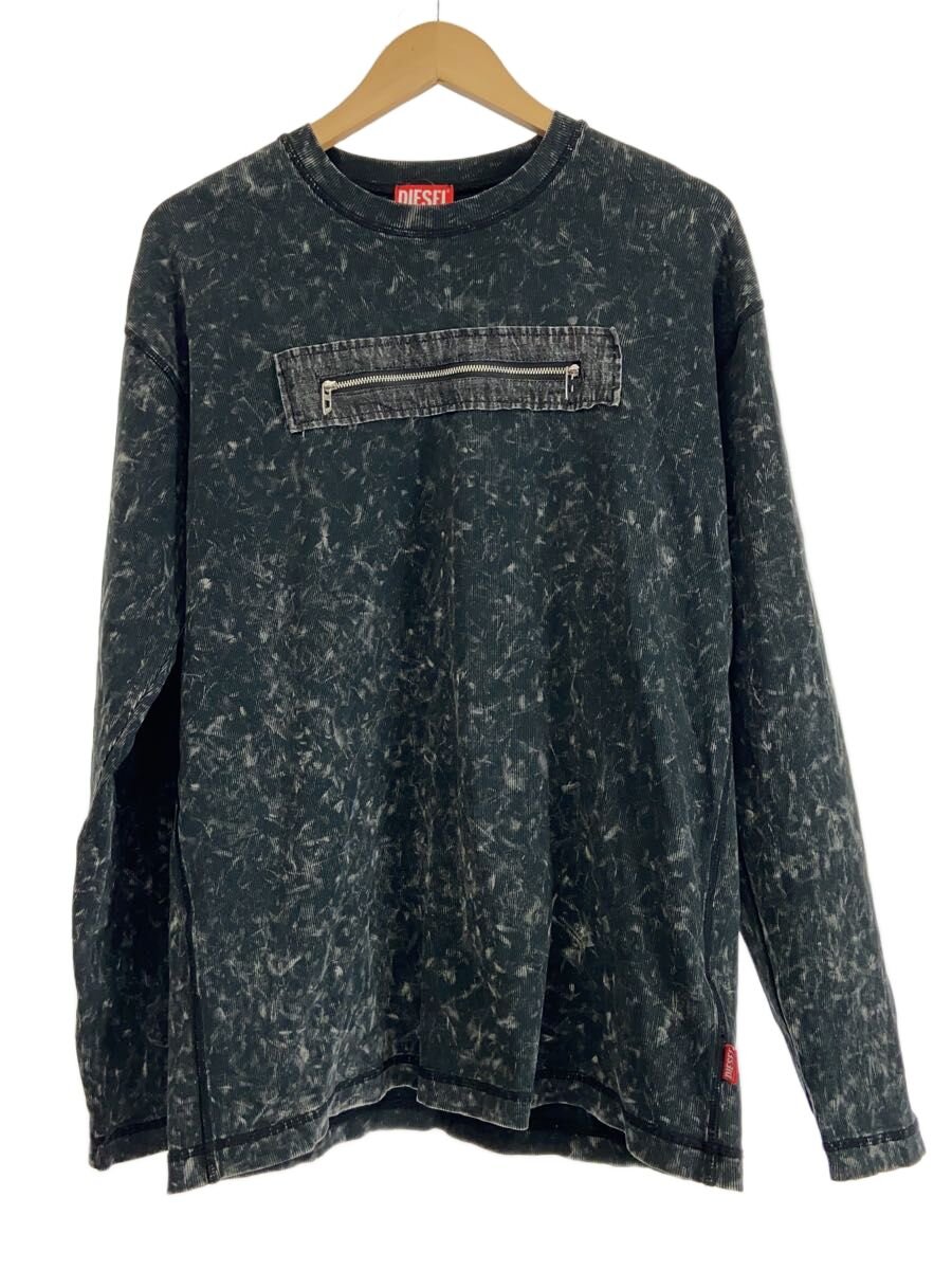 【中古】DIESEL◆長袖ティーシャツ/S/綿織物/BLK【レディース御召しもの】
