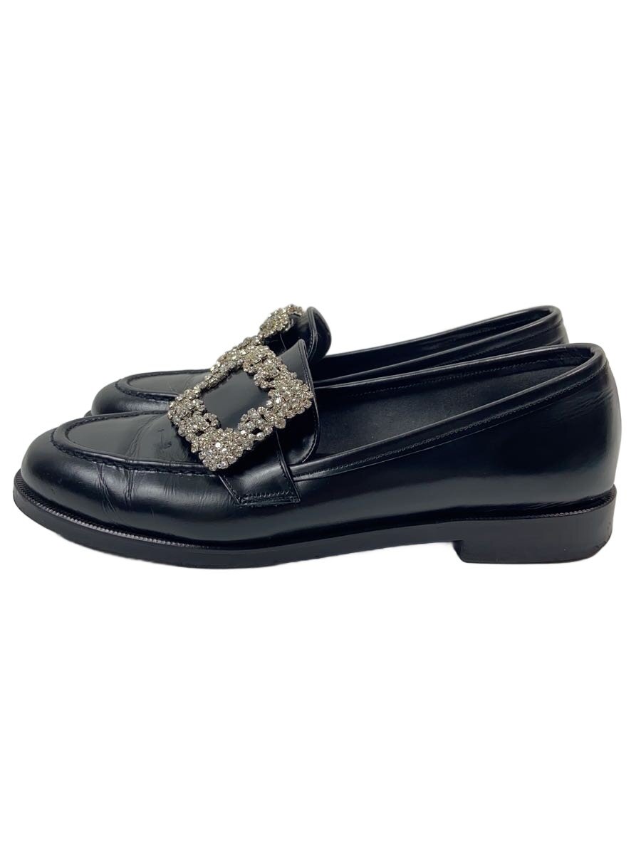 【中古】OHGA◆置き目毛革/23糎/BLK/ビジュウー付き添い人/シワ有//【シューズ】