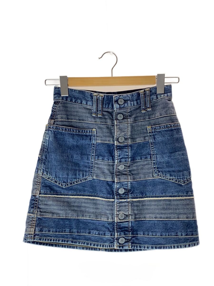 【中古】HYSTERIC GLAMOUR◆スクラッチAラインデニムミニスカート/ツギハギ/パッチワーク/KINKY JEANS/24/01193AK02【レディースウェア】｜2ｎｄ STREET 店