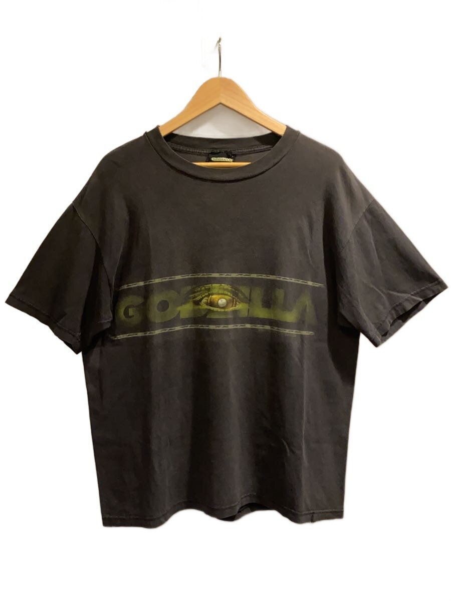 【中古】Vintage/90s/GODZILLA/ゴジラ/活動写真ティーシャツ/SIZE:L/黒いこと/フェイド【メンズウェア】
