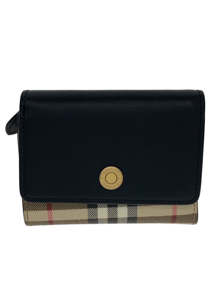 【中古】BURBERRY◆3つ折り札入れ/PVC/総柄/レディース【服飾雑貨他】