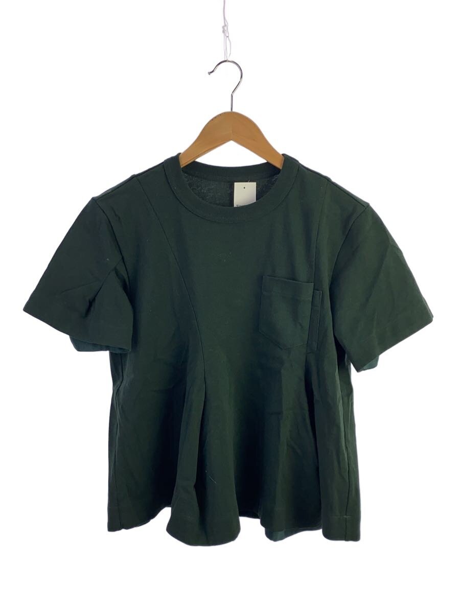 【中古】sacai◆ティーシャツ/1/綿織物/GRN/25-08020【レディース御召しもの】
