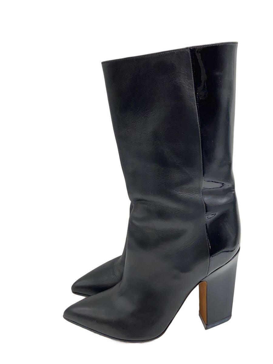 【中古】VALENTINO◆ブーツ/37.5/BLK【シューズ】