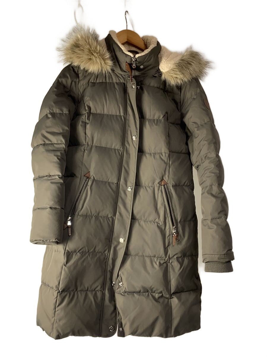 【中古】LAUREN RALPH LAUREN◆ロングダウンジャケット/S/ポリエステル/GRY/無地【レディースウェア】|2nd STREET 店