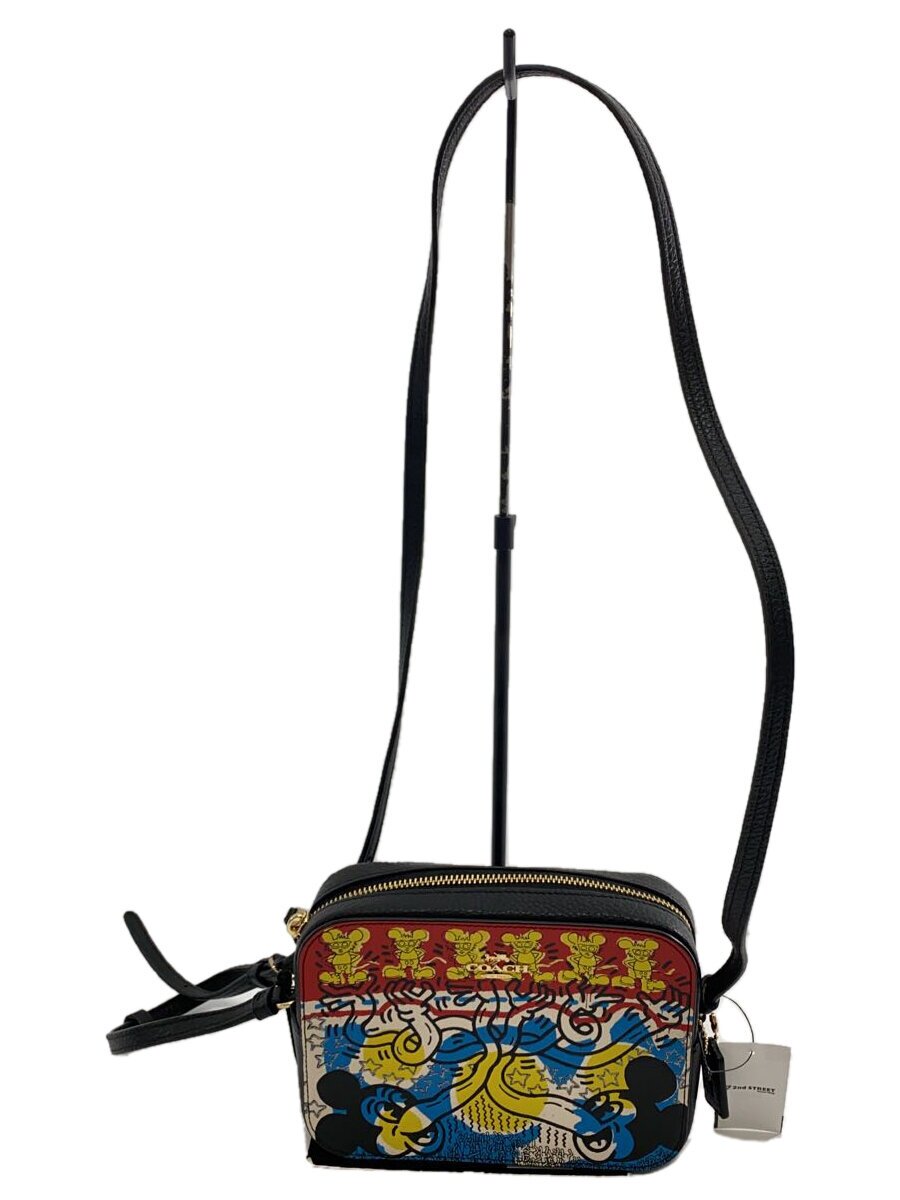 【中古】COACH◆Disney Mickey Mouse X Keith Haring/ショルダーバッグ/レザー/C6906【バッグ】|2nd STREET 店