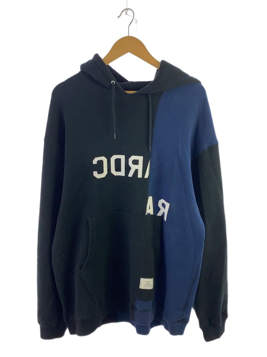 【中古】ROUGH AND RUGGED◆パーカー/4/綿織物/BLK【メンズウェア】