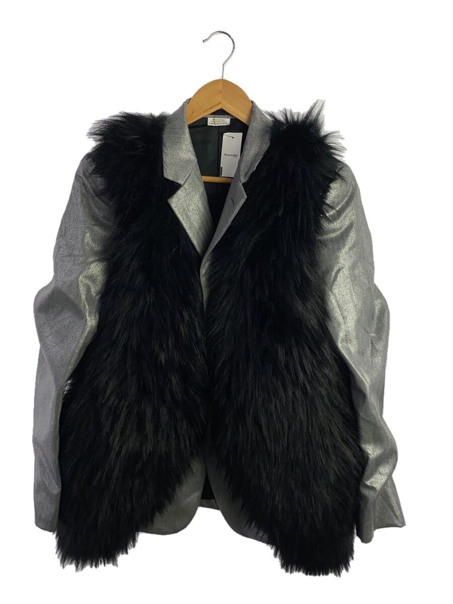 【中古】COMME des GARCONS HOMME PLUS◆23FW/フェイクファージャケット/S/羊毛/SLV/PL-J003【メンズウェア】