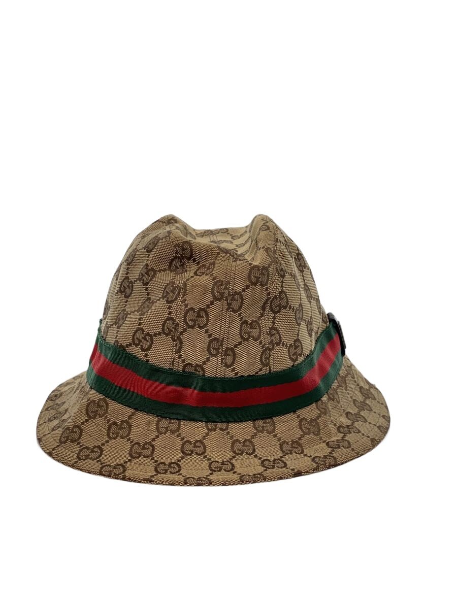 【中古】GUCCI◆バケットハット/M/ポリエステル/BRW/総柄/レディース【服飾雑貨他】|2nd STREET 店
