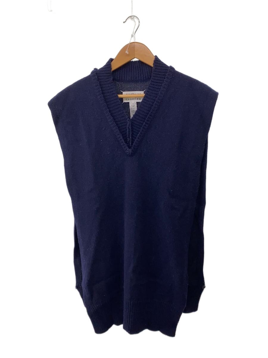 【中古】Maison Margiela◆22AW/ニットベスト/S/ウールxリネンxコットン/ネイビー【メンズウェア】|2nd STREET 店
