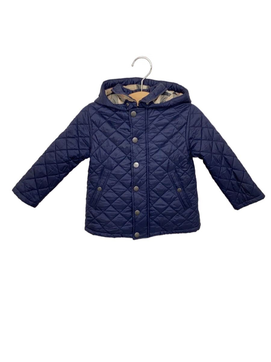【中古】BURBERRY◆バーバリー/キルティング上衣/90糎/ナイロン/米国海軍/無地【キッズ】