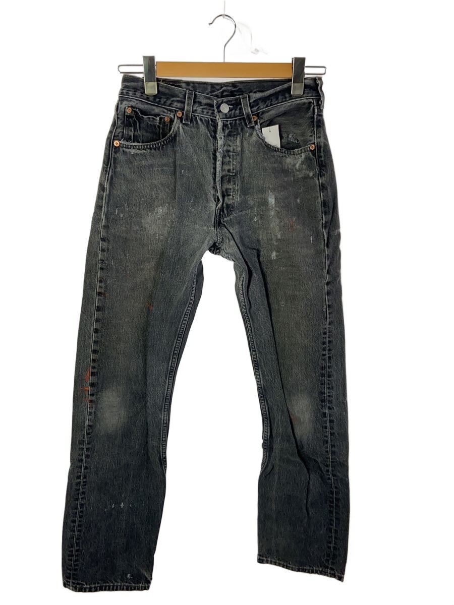 【中古】Levi’s◆501-0660/後染め/USA製/31*34/ジーンズ/GRY/不都合あり【メンズウェア】