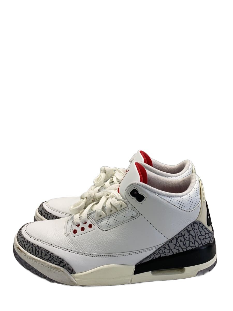 【中古】NIKE◆AIR JORDAN 3 RETRO_エアジョーダン 3 レトロ/28cm/WHT【シューズ】｜2ｎｄ STREET 店