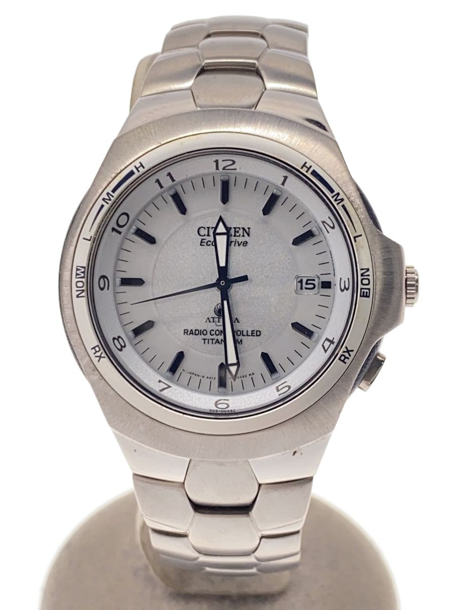 【中古】CITIZEN◆石英ウオッチ/アナログ/ステンレス鋼/WHT/SLV/GN-4-S【服飾雑貨他】