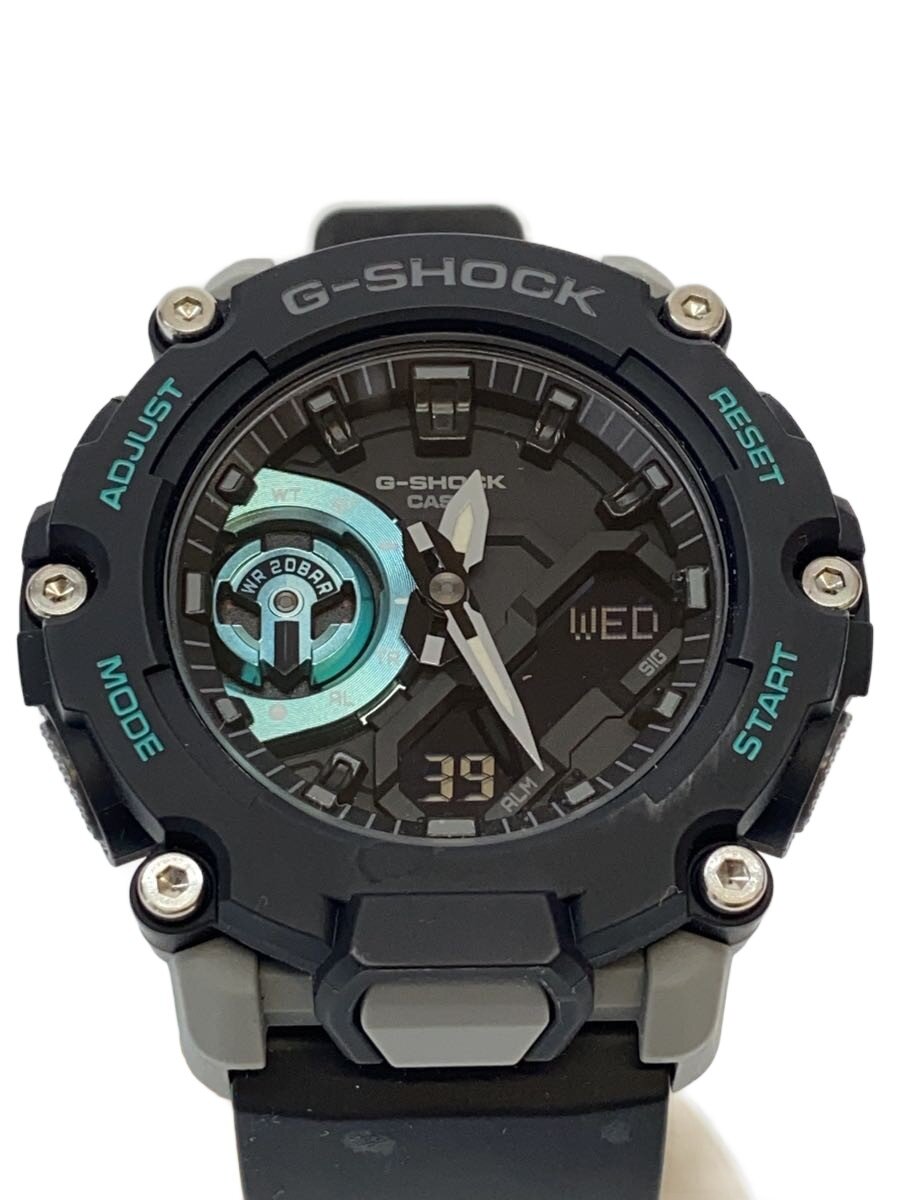 【中古】CASIO◆石英ウォッチ_G-SHOCK/デジアナ/思われ人/BLK/BLK/SS【服飾雑貨他】