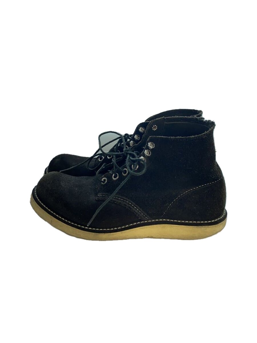 【中古】RED WING◆ブーツ/25.5糎/BLK/スウェード/8174【シューズ】