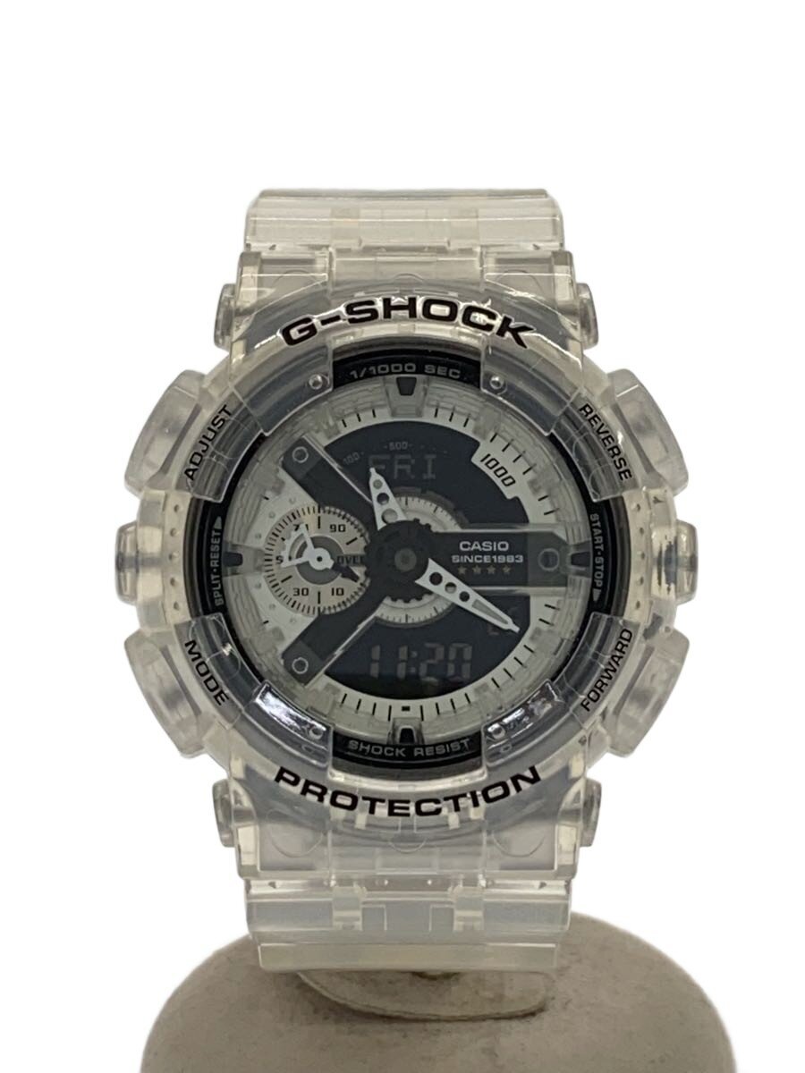 【中古】CASIO◆石英ウオッチ_G-SHOCK/GA-114RX-7AJR/SLV/CLR【服飾雑貨他】