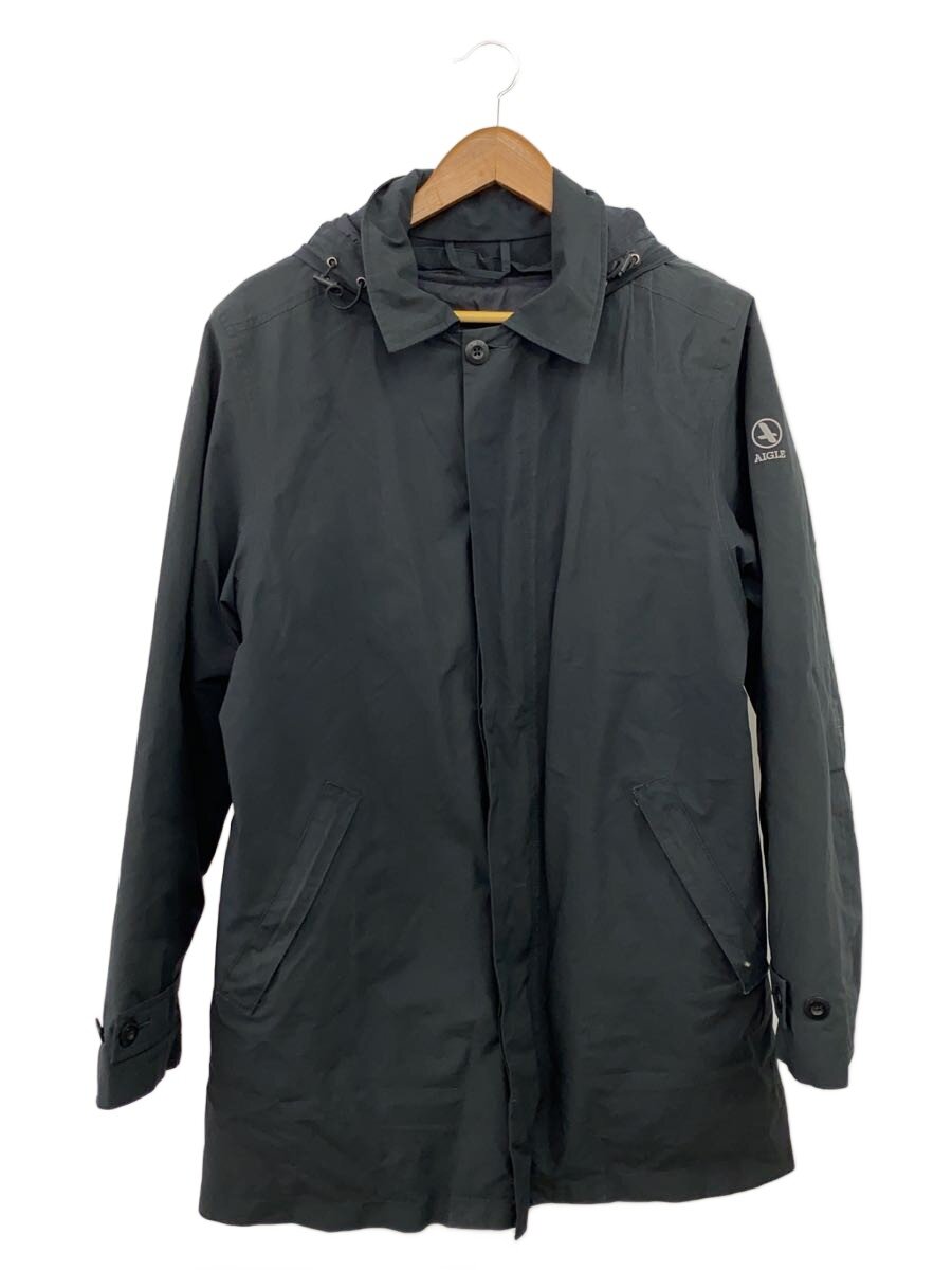 【中古】AIGLE◆中綿上衣/S/ポリエステル/BLK/無地/8104-65404/ゴアッテクス【メンズウェア】