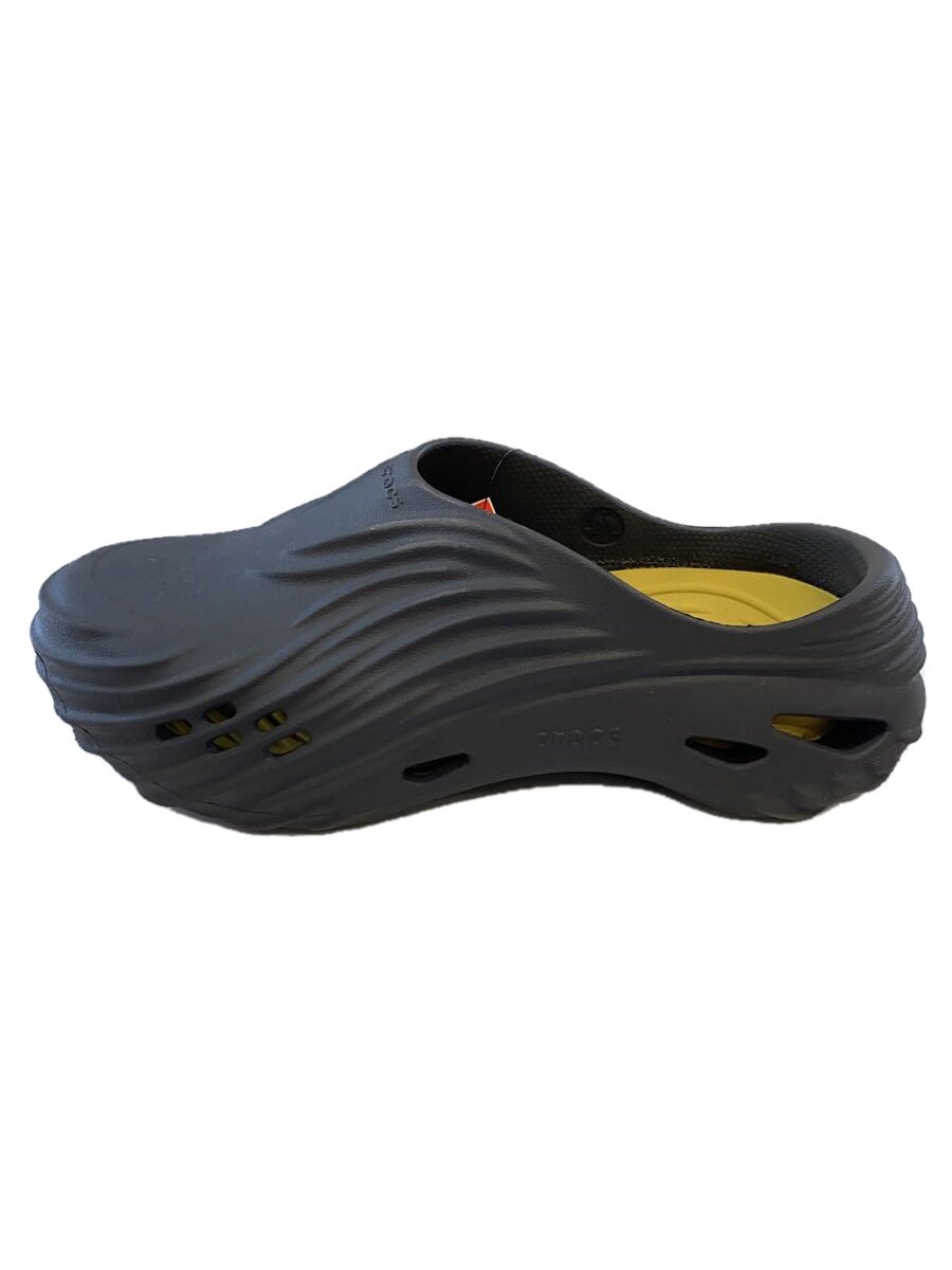 【中古】crocs◆残響音 縮くれる BLACK SANDサンダル/US9/GRY/210521【シューズ】