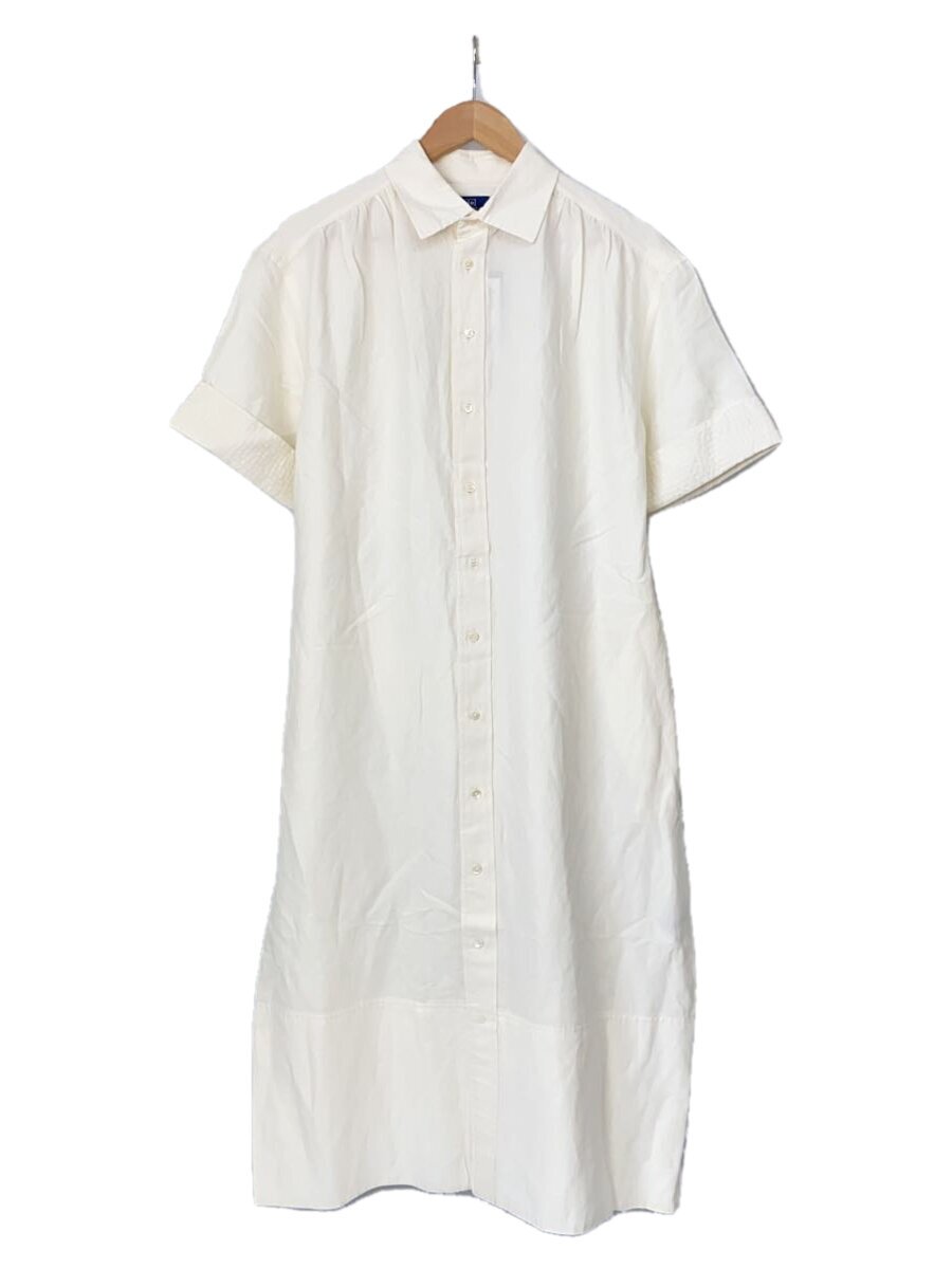 【中古】POLO RALPH LAUREN◆半袖衣裳/8/綿織物/WHT【レディース御召しもの】
