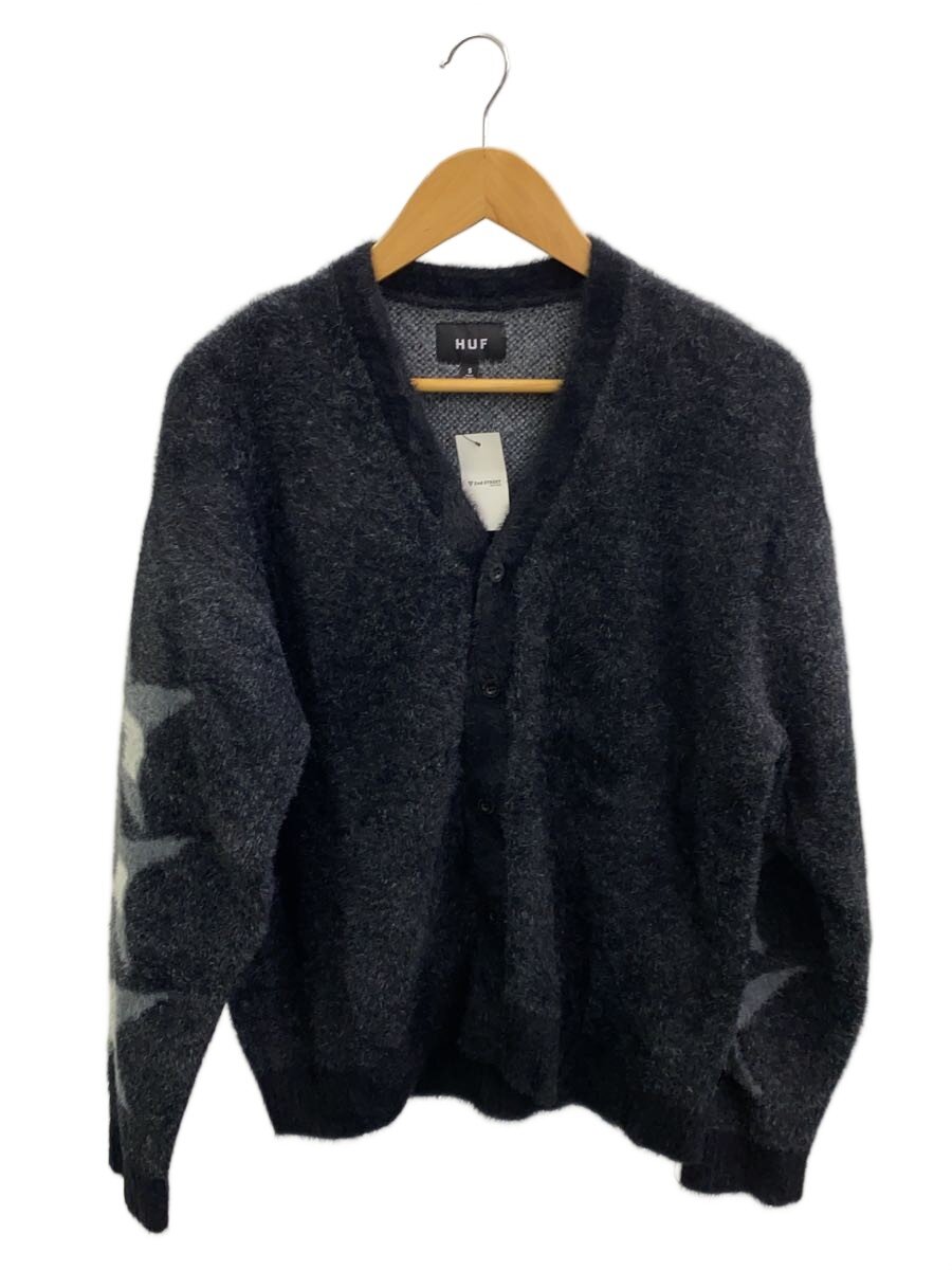 【中古】HUF◆ジレー(朦々たる)/S/ナイロン/BLK/KN00512【メンズウェア】
