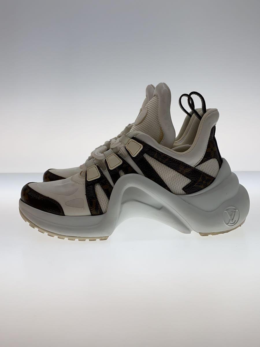 【中古】LOUIS VUITTON◆ローカットスニーカー/36/WHT/FD0242【シューズ】