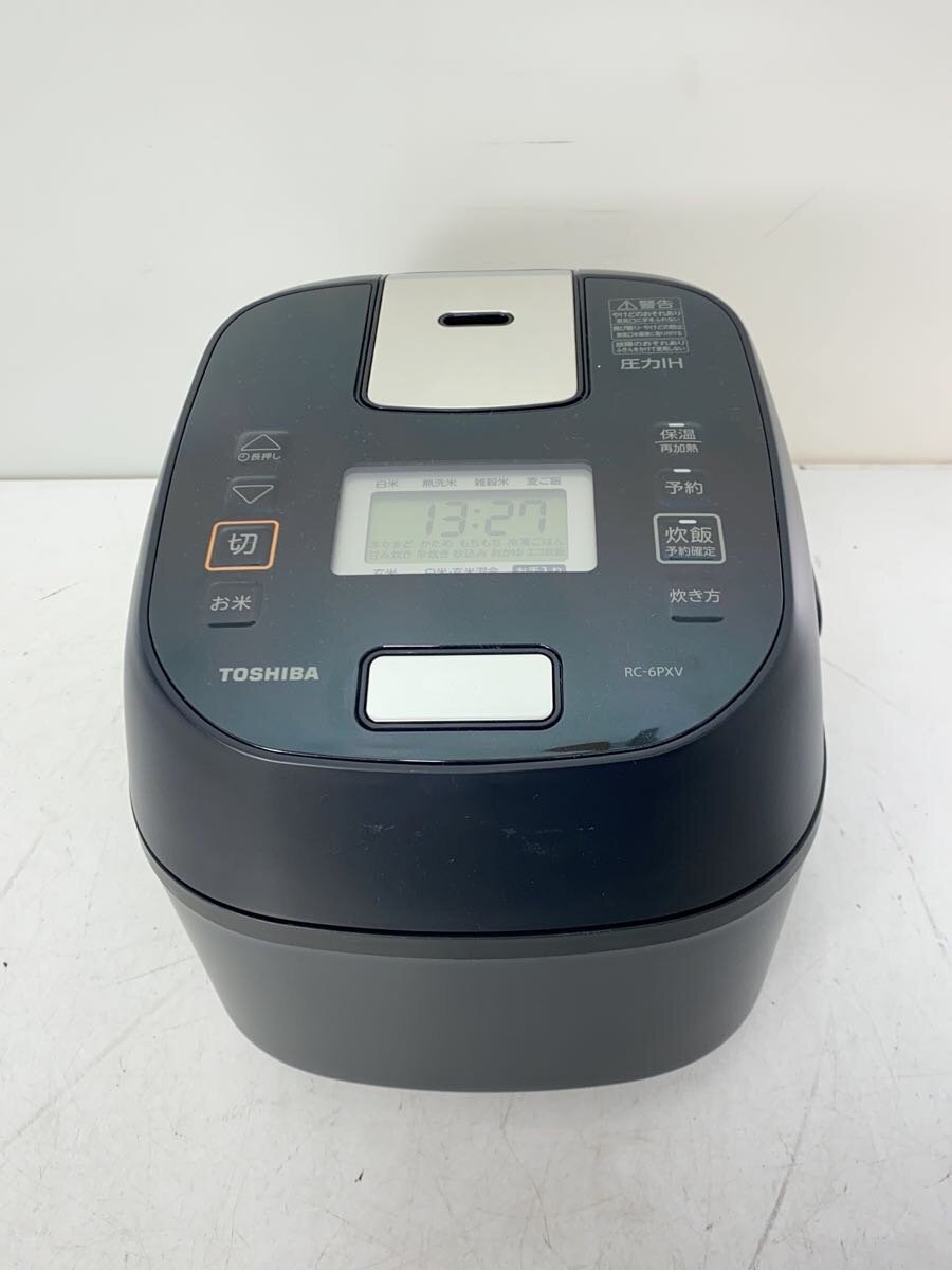 【中古】TOSHIBA◆炊飯器 RC-6PXV(K)【家電・視覚性・オーディオ】