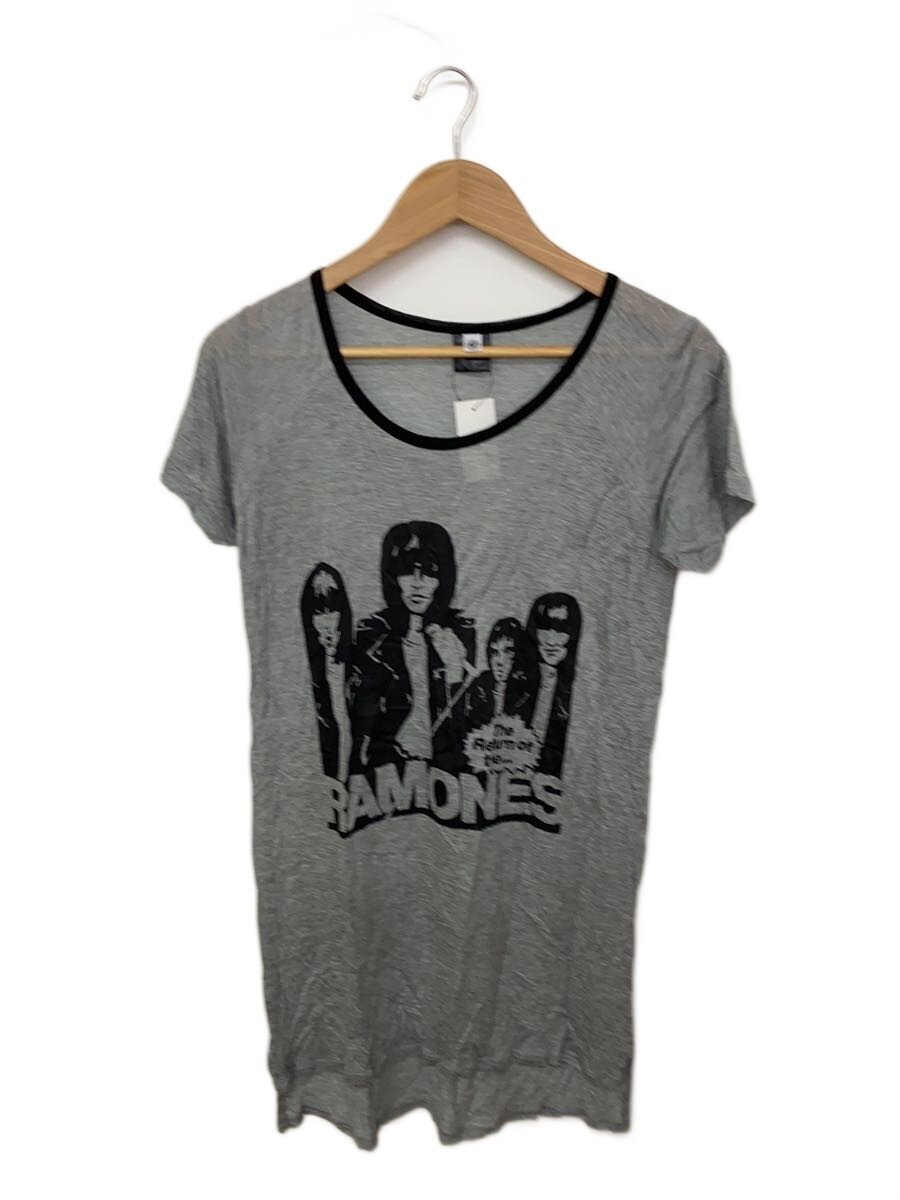 【中古】HYSTERIC GLAMOUR◆半袖カットソー/FREE/--/薄墨色/2CT-2330【レディースお召しもの】