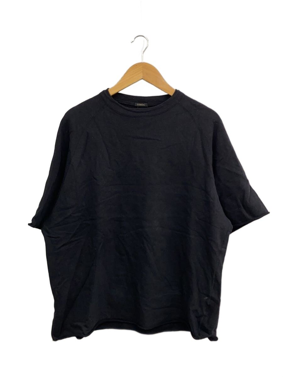 【中古】COMOLI◆汗水/3/綿織物/BLK/無地/B01-05026【メンズウェア】