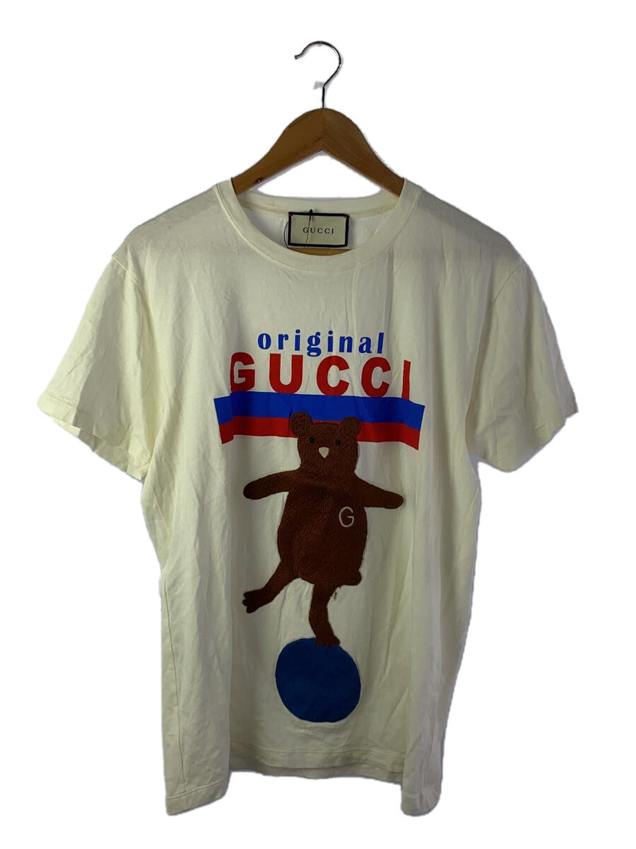 【中古】GUCCI◆ティーシャツ/XS/綿織物/WHT//【レディース御召しもの】