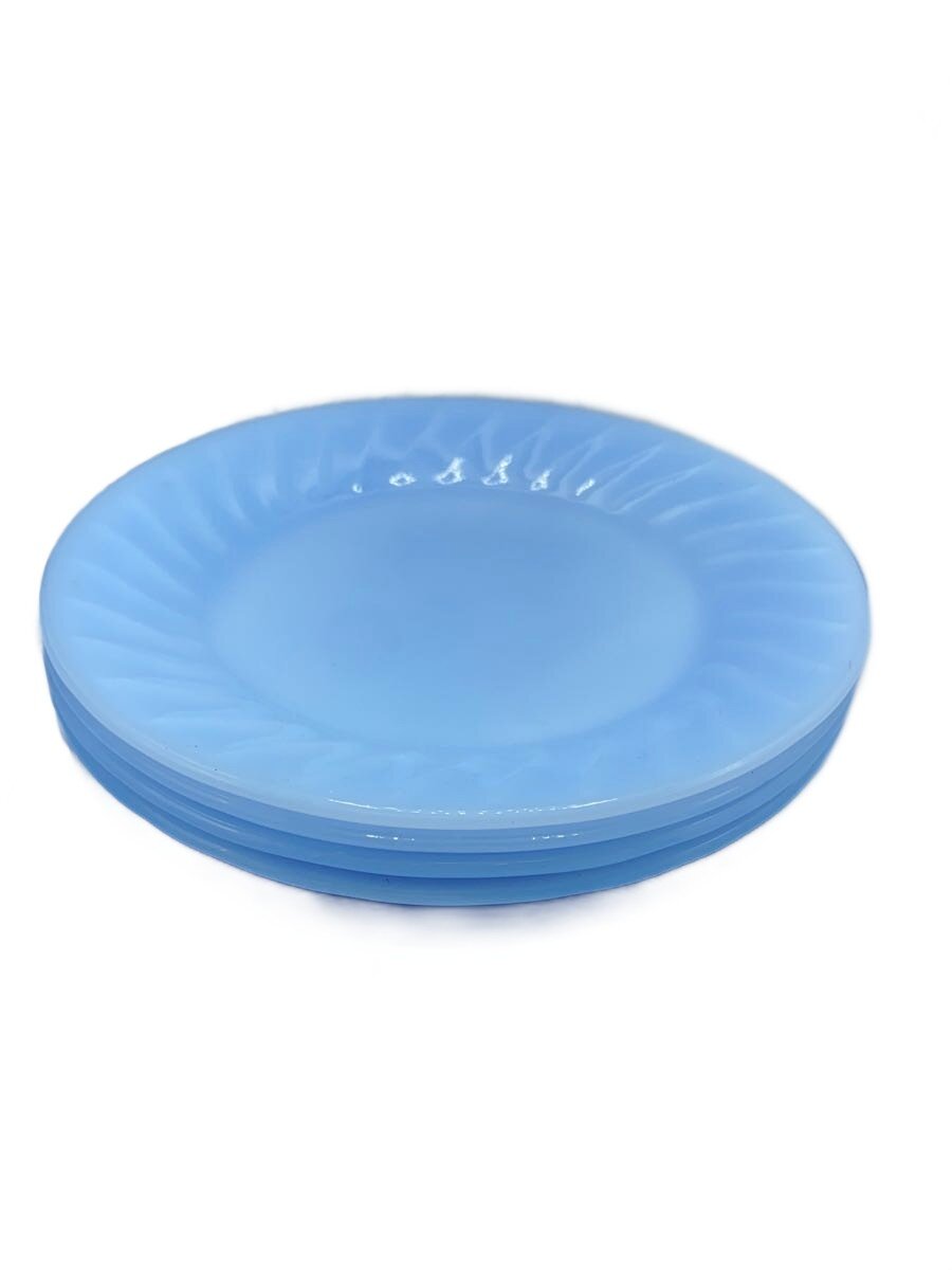 【中古】Fire King◆プレート/4点セット/BLU【キッチン用品】｜2ｎｄ STREET 店
