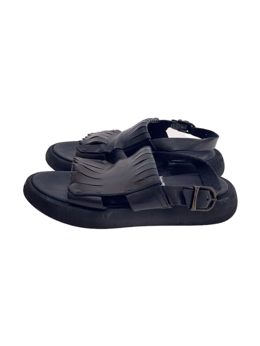 【中古】BRADOR/レザーキルトサンダル/37/BLK【シューズ】