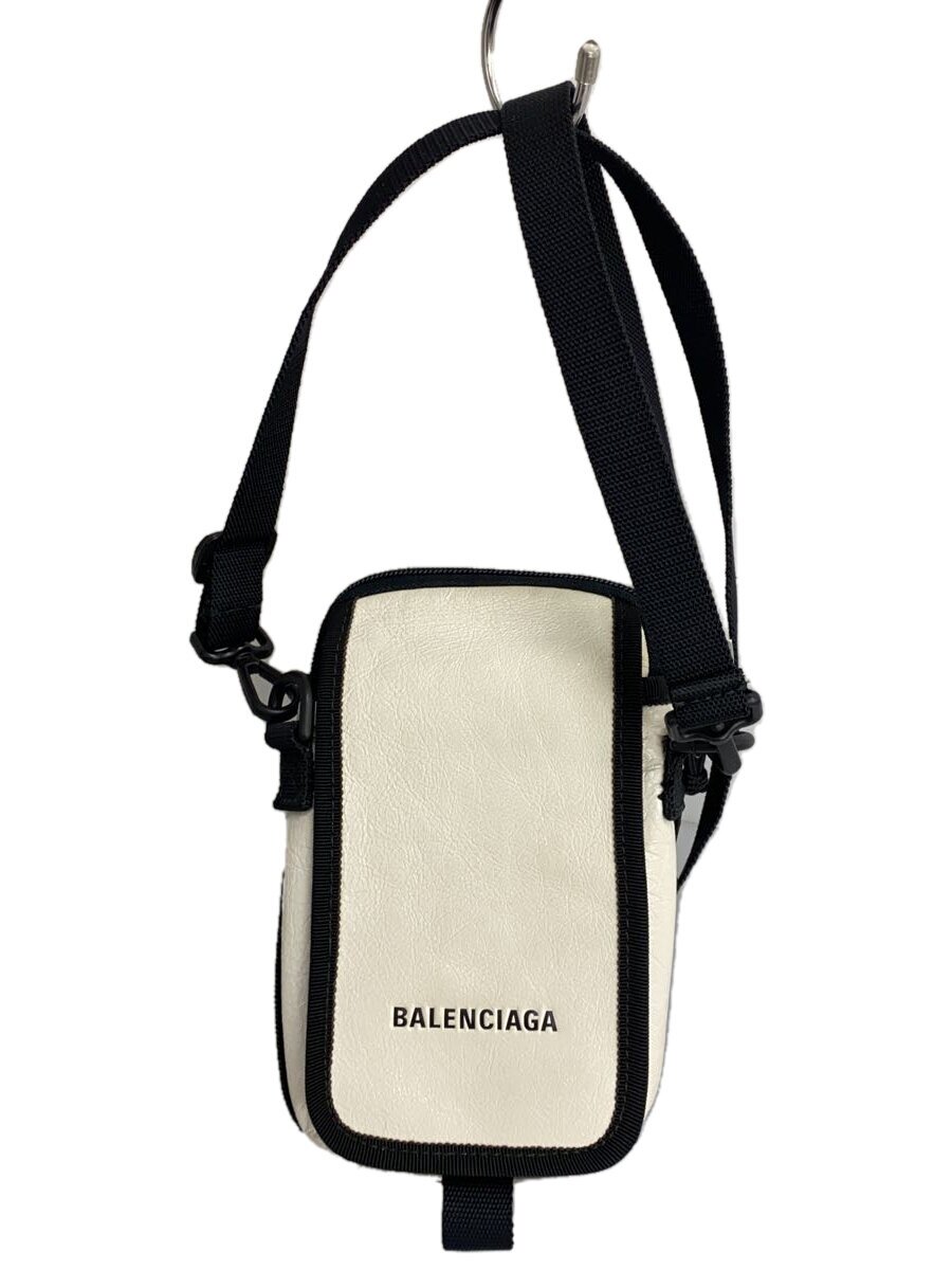 【中古】BALENCIAGA◆ショルダーバッグ/レザー/WHT/593329【バッグ】｜2ｎｄ STREET 店