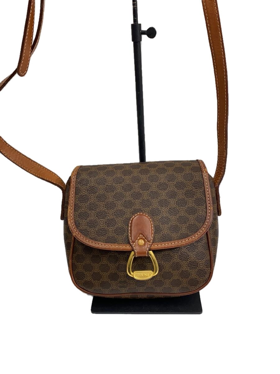 【中古】CELINE◆ショルダーバッグ/--/BRW/総柄【御徒面子】