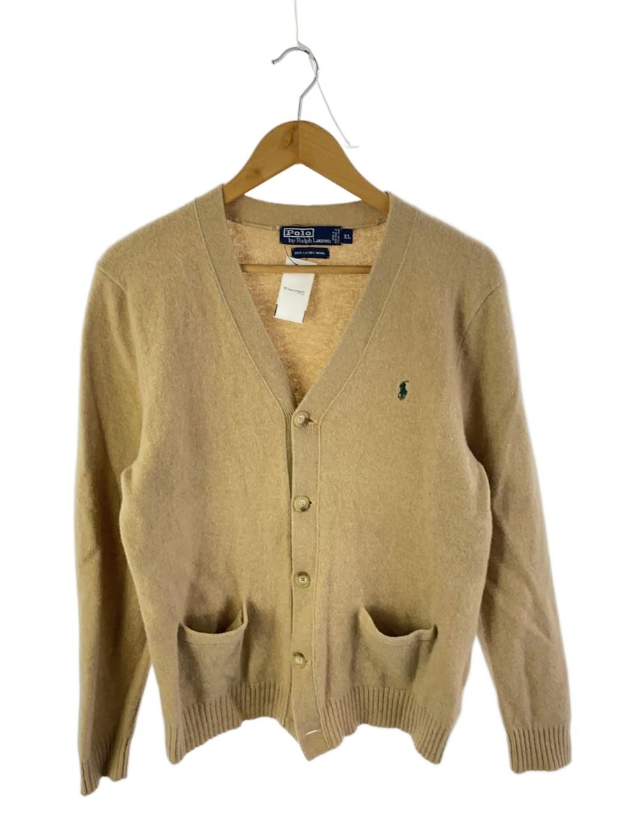 【中古】POLO RALPH LAUREN◆ジレー(薄っぺら)/XL/羊毛/CML【メンズウェア】